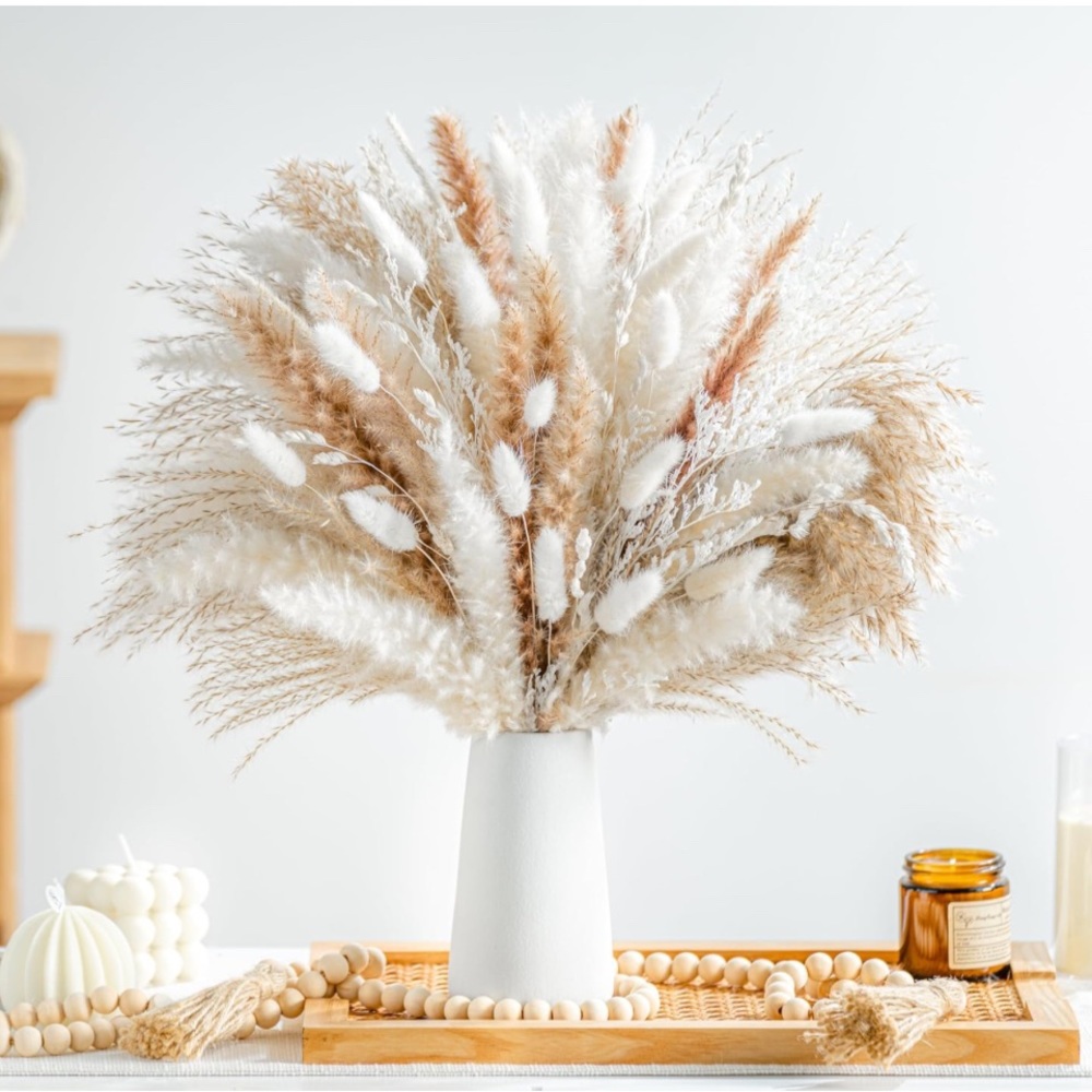 Natural Dried Pampas Grass Boho Home Decor Bouquet